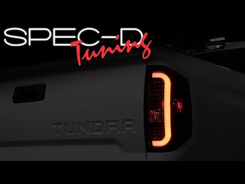 SPECDTUNING INSTALLATION VIDEO: 2014-2018 TOYOTA TUNDRA SEQUENTIAL LED TAILLIGHTS