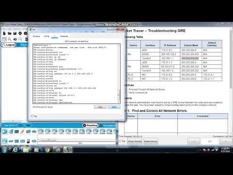 3.4.2.5 Packet Tracer - Troubleshooting GRE