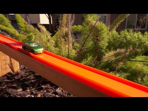 This Hot Wheels Track Starts From A Second Story Window And Ends With Us Feeling Like Kids Again
