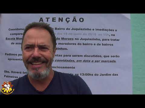 Mario Luiz Martinis do Juquiazinho convida todos Moradores a Comparecerem a Reunião na Escola do Juquiazinho as 15 Horas