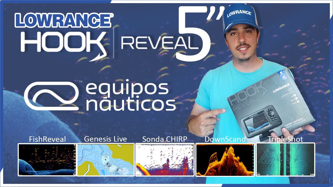 Hook Reveal 5 El TUTORIAL DEFINITIVO: DownScan, FishReveal, Genesis Live, Sonda CHIRP // EVBB 9
