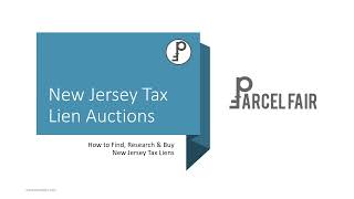 New Jersey Tax Lien Auctions - How to Find, Research & Buy