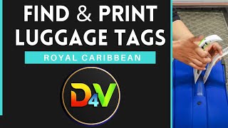Royal Caribbean: How to Find & Print Out Your Luggage Tags