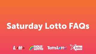 Saturday Lotto - FAQs