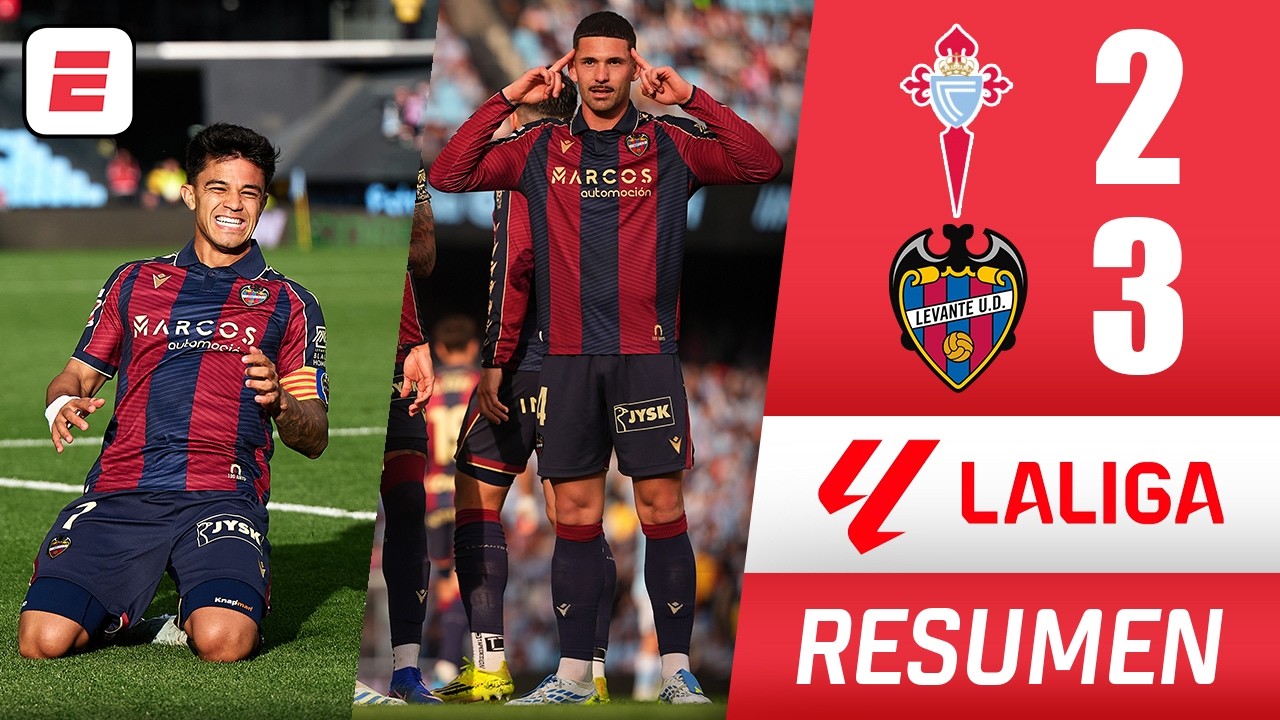 Levante ganó 3 puntos de oro en lucha por seguir fuera del descenso con triunfo ante Celta | La Liga