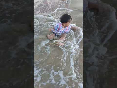 #crazy teju in the beach #trendingshorts