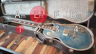 Backing track in the key of C - Verse (Am/Em/F/Dm) and a Chorus (C/G/Am/F)