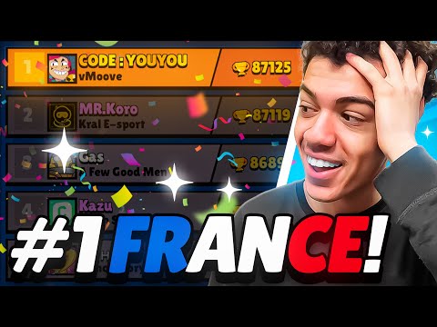 I'm TOP 1 FRENCH on Brawl Stars!