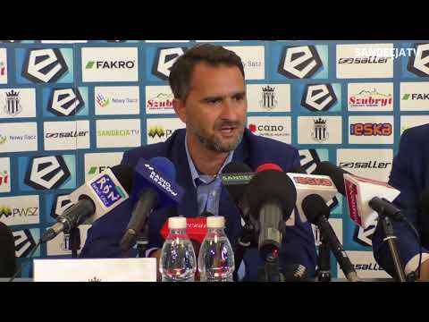 2018-06-11 Tomasz Kafarski trenerem Sandecji, konferencja prasowa