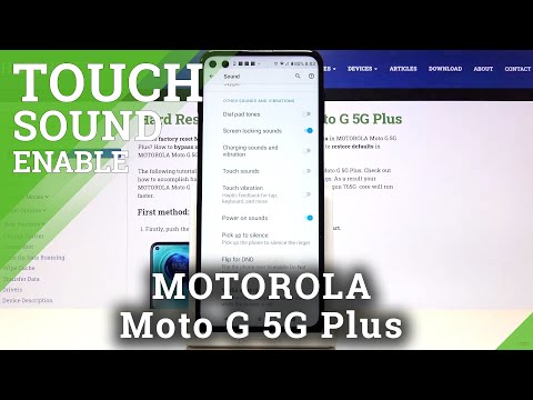 How to Enable/Disable Touch Sounds in Motorola Moto G 5G Plus – Access Sound Settings
