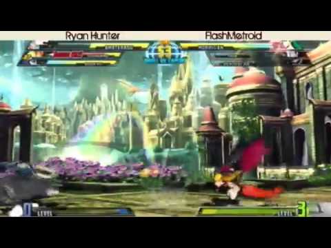 2-28-11 Ryan Hunter (Amaterasu/Hsien-Ko/Dormammu) vs FlashMetroid (V. Joe/Tron/Morrigan) - MvC3