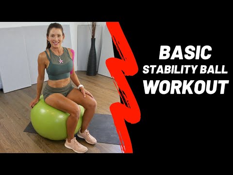 Basic Stability Ball Workout - EMPHASIS ON COR, HAMSTRINGS & GLUTES