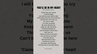 Download lagu You'll Be In My Heart By NIKKI (Phill Collins Lyrics) #song #music #lyrics #musiclyrics #spotify mp3 Download lagu You'll Be In My Heart By NIKKI (Phill Collins Lyrics) #song #music #lyrics #musiclyrics #spotify mp3