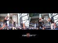 SIDE BY SIDE WORKOUT COMPARISON - ANTHONY JOSHUA VS ANDY RUIZ JR ON THE MITTS
