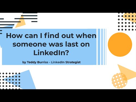 Can you tell when someone was last active on LinkedIn? - YouTube