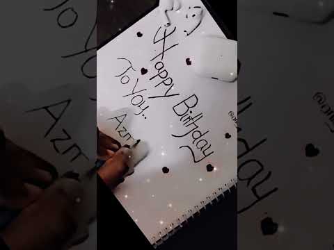 Azmina😊.comment your name.🥰❤️ #birthdayart #calligrapher #calligraphy #calligraphymasters #shorts