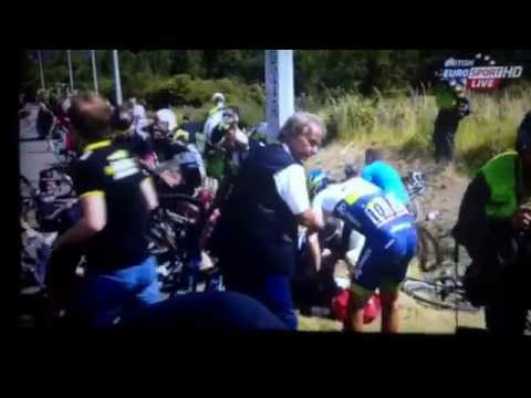 Massive crash Stage 3 Tour de France 2015