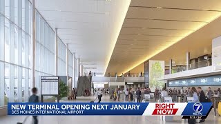 Des Moines Airport's new terminal to open next year