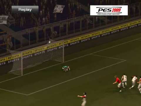 PES 2009 - Become A Legend , Manchester United "The Red Devils" No.88 , vs Stoke City , Great Goal