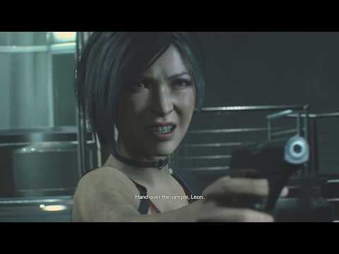 Resident Evil 2 Remake - Ada Wong Betrays Leon Cutscene (RE2 2019 Remake) PS4 Pro