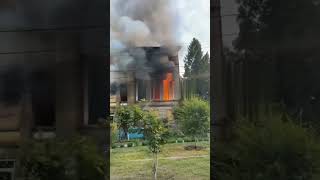 В здании ТЦК произошел пожар (видео)