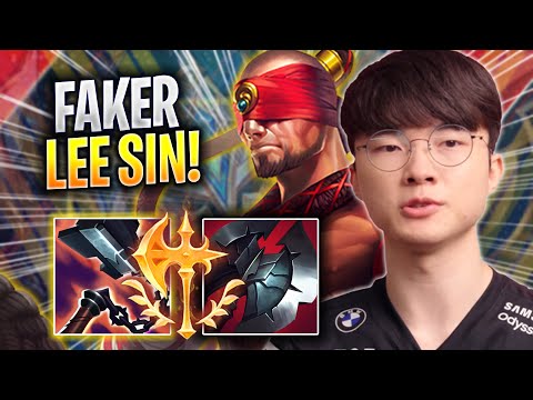 FAKER SHOWTIME WITH LEE SIN! - T1 Faker Plays Lee Sin JUNGLE vs Vi! | Season 2023
