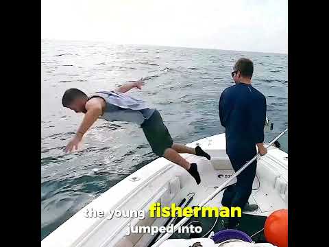 97-inch Beast vs 2 Fishermen – One Slip and It Was Over!