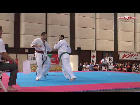 Dilyan Ivanov vs. Grzegorz Wegrzuk. 32 European Weight Category Karate Championships