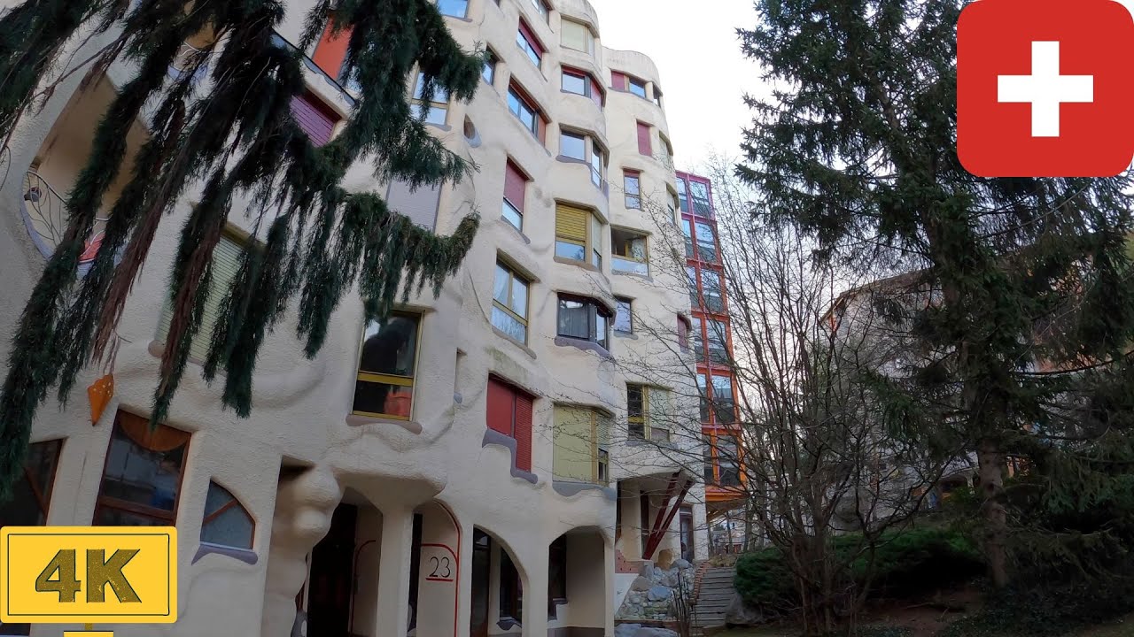 Embark on a walking tour of the whimsical Maison des Schtroumpfs.