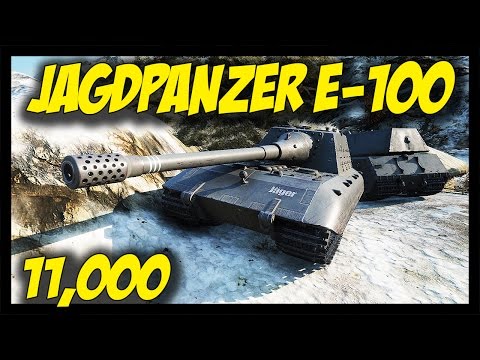 ► World of Tanks: JagdPanzer E-100 - 11,000 Damage - Stronk Platoon!