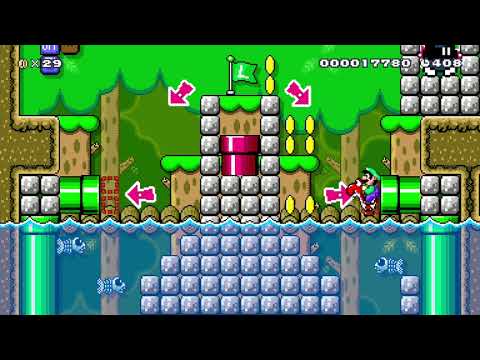 Lost Temple of the Spike Tops by SammyZammy - Super Mario Maker 2 - No Commentary 1bz