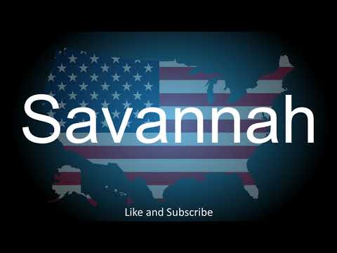 How to correctly pronounce the City in America - Savannah.