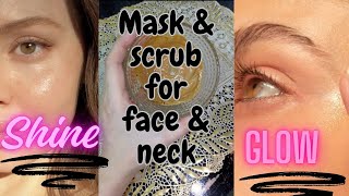 Face Neck and Hand Mask!! Just 2 ingredients Mask for glowing skin.