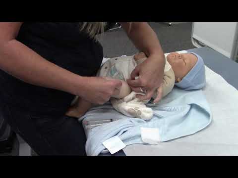 Infant pediatric injections Intramuscular and subcutaneous skills training