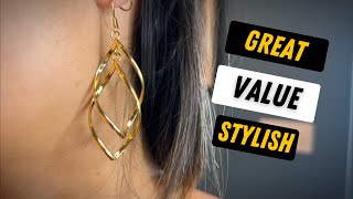 Elegant 18K Gold Swirl Earrings Review: Dazzle with Dangling Boho Glam!