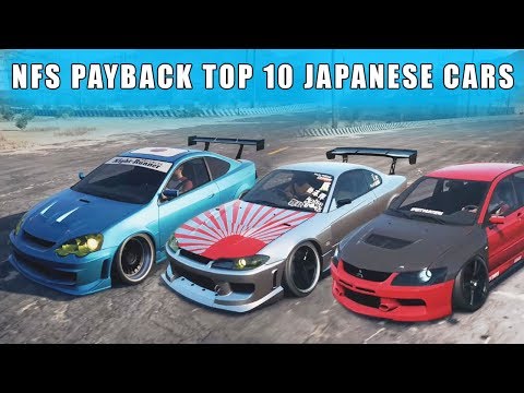 NFS Payback - Top 10 Japanese Cars