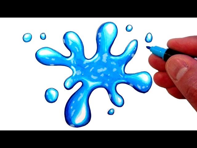 How To Draw Water Splash