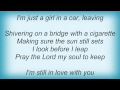 Kim Richey - Girl In A Car Lyrics