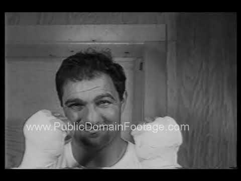 Boxers Rocky Marciano and Ezzard Charles train for bout 1954 newsreel