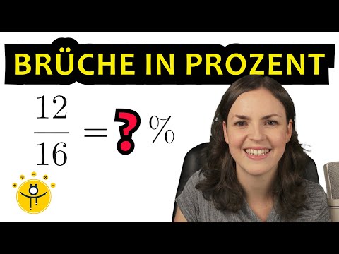BRÜCHE in PROZENT umwandeln – rationale Zahlen, Beispiele auch über 100