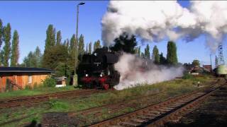 preview picture of video 'Eisenbahn-Fest Staßfurt 1/2 Dampflok - Zug - Steam Train'