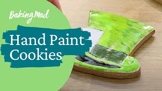 How to hand paint biscuits