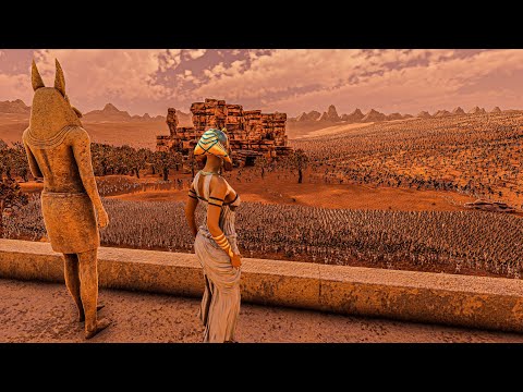 EGYPTIAN ARMY DEFEND THE PYRAMIDS FROM DEMONS - Ultimate Epic Battle Simulator 2 UEBS 2