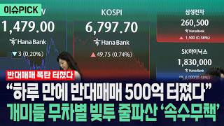 [이슈PICK] "하루만에 반대매매 500억 터졌다"... 개미들 무차별 빚투 줄파산 속수무책 / 사건텔러