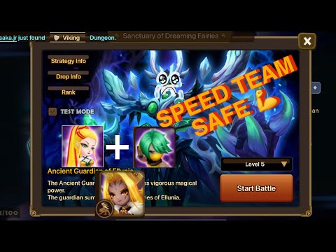 Summoners War | Ellunia B5 Speed team safe