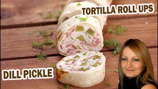 How to make Pickle Dill Tortilla Roll Ups