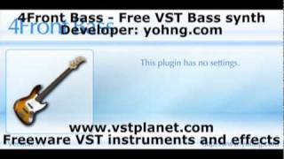 Video thumbnail for 4Front Bass - Free VST Bass synth - vstplanet.com by Plugins Collection