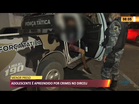 Adolescente é apreendido cometendo crimes e agindo de modo suspeito no Dirceu 19 05 2021