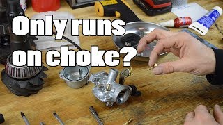 WHY your motorcycle only runs on CHOKE