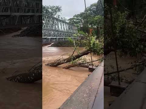 COMARCA NGOBE BUGLE SAN JUAN DE CHIRIQUÍ CON HATO COROTU COLAPSO DEL PUENTE CRECIDA DEL RÍO